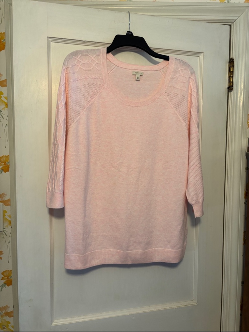 Light Pink Women’s Knit Sweater - Brand: Sonoma Size XL